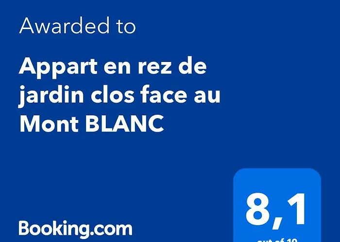 Appart En Rez De Jardin Clos Face Au Mont Blanc