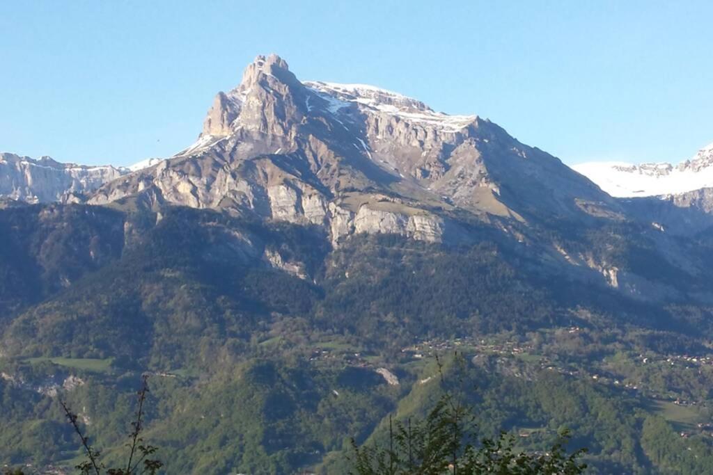 En Rez De Jardin Clos Face Au Mont Blanc